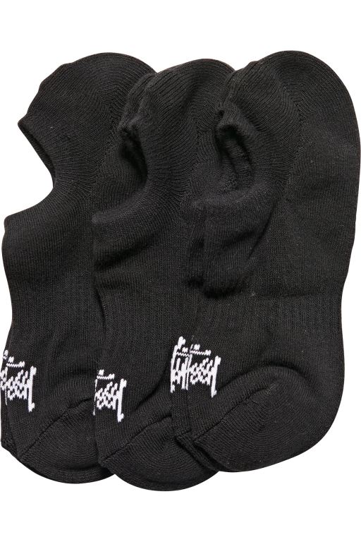 Stussy Mens Graffiti No-Show (3 Pack) Socks Black - XGAJY4261